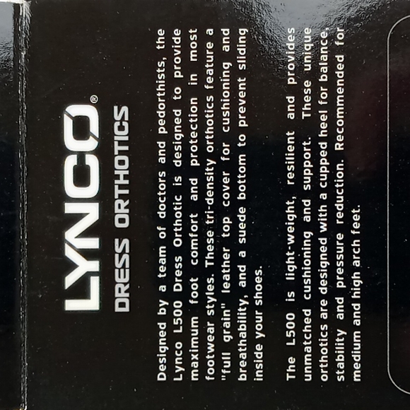 Aetrex Lynco L500 Dress Orthotics. Women's size 5 - Picture 2 of 9